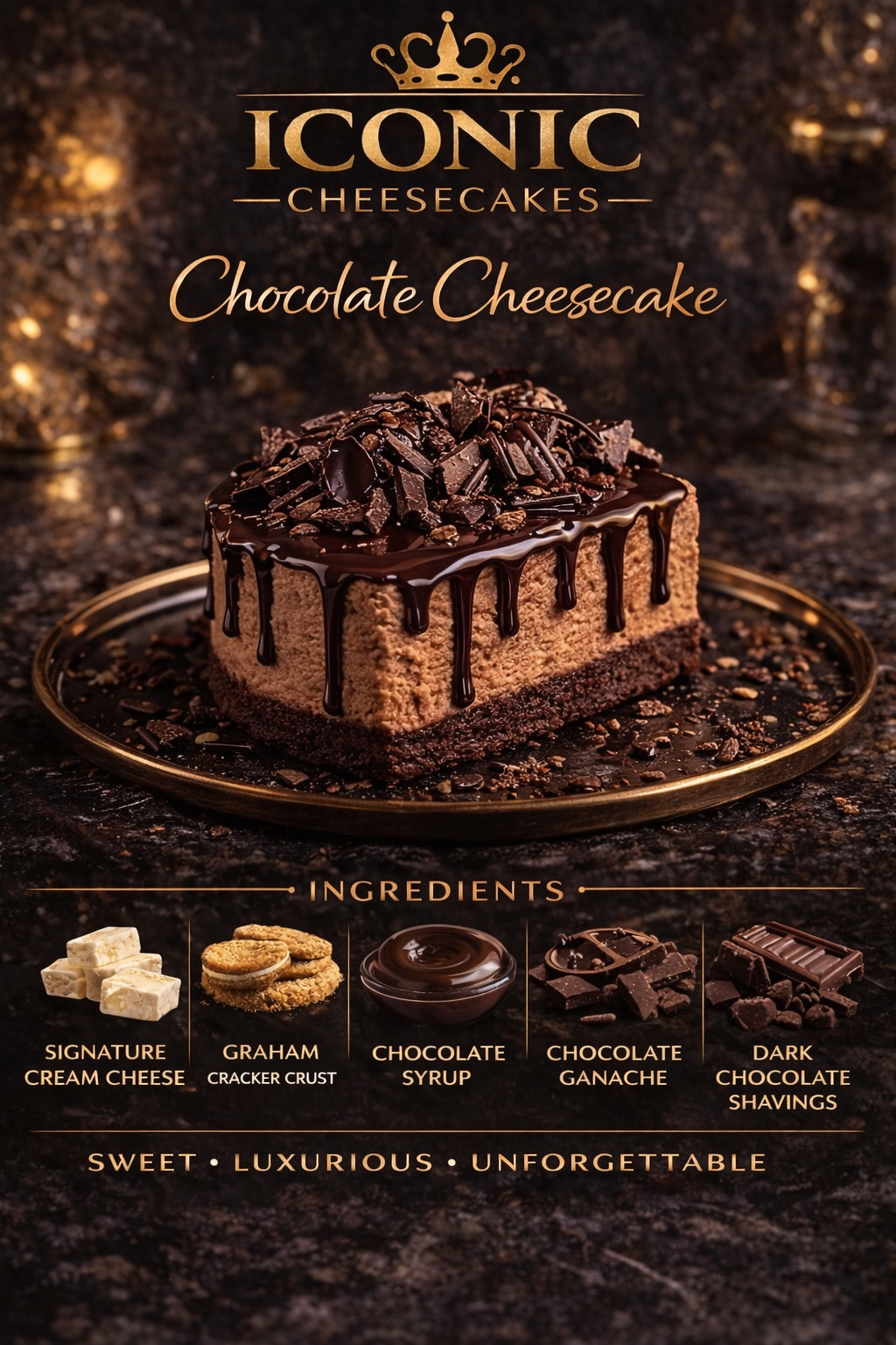 Chocolate- 4” Cheesecake