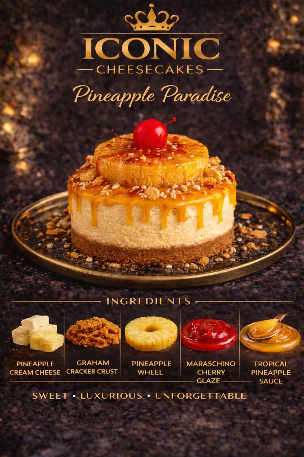 Pineapple Paradise 4” Cheesecake