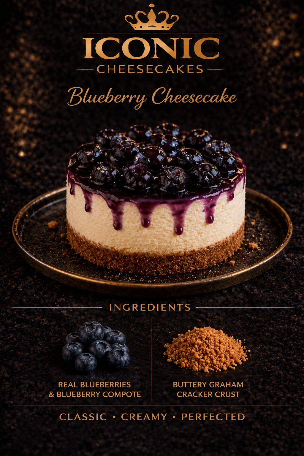 Blueberry- 4” Cheesecake