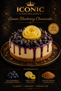 Lemon Blueberry- 4” Cheesecake